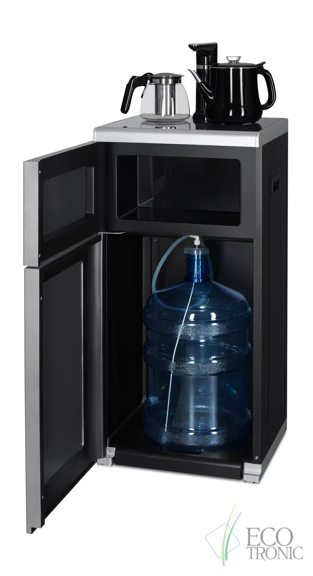 Кулер с чайным столиком Тиабар Ecotronic TB60-LNA silver